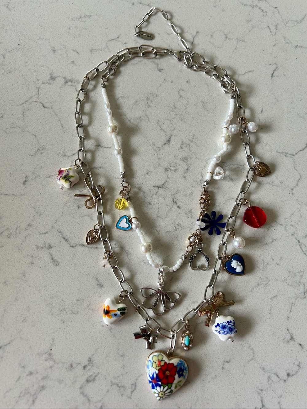 ❗️UPDATED❗️NWOT Free People Maxamillion Coquette Candy Charm Necklace